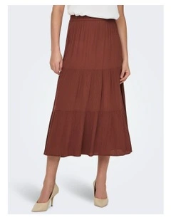Mikka Life Midi Skirt in Bright Orange
