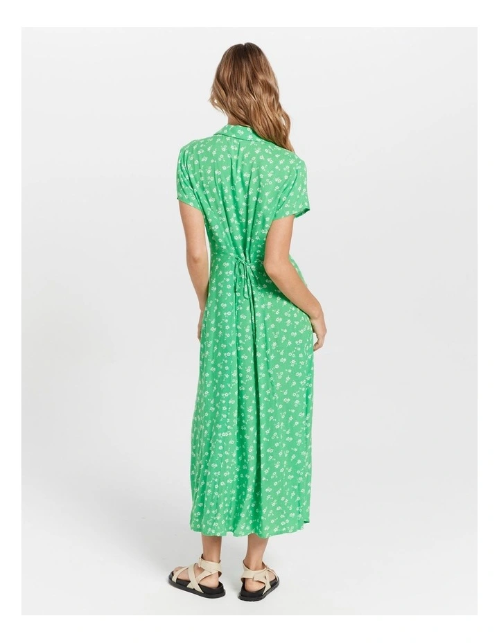 Mindie Midi Dress in Green image 3