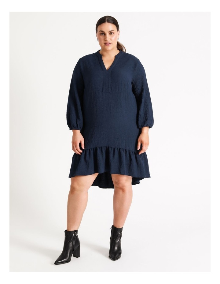 Sanana 3/4 Knee Dress Blue