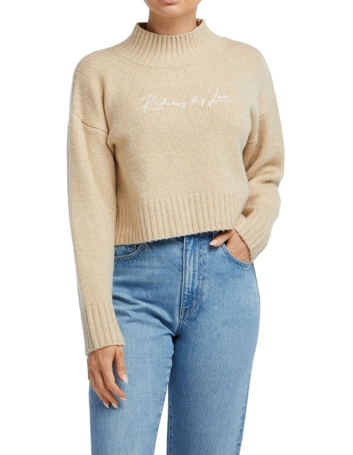 elasticated cropped jumper