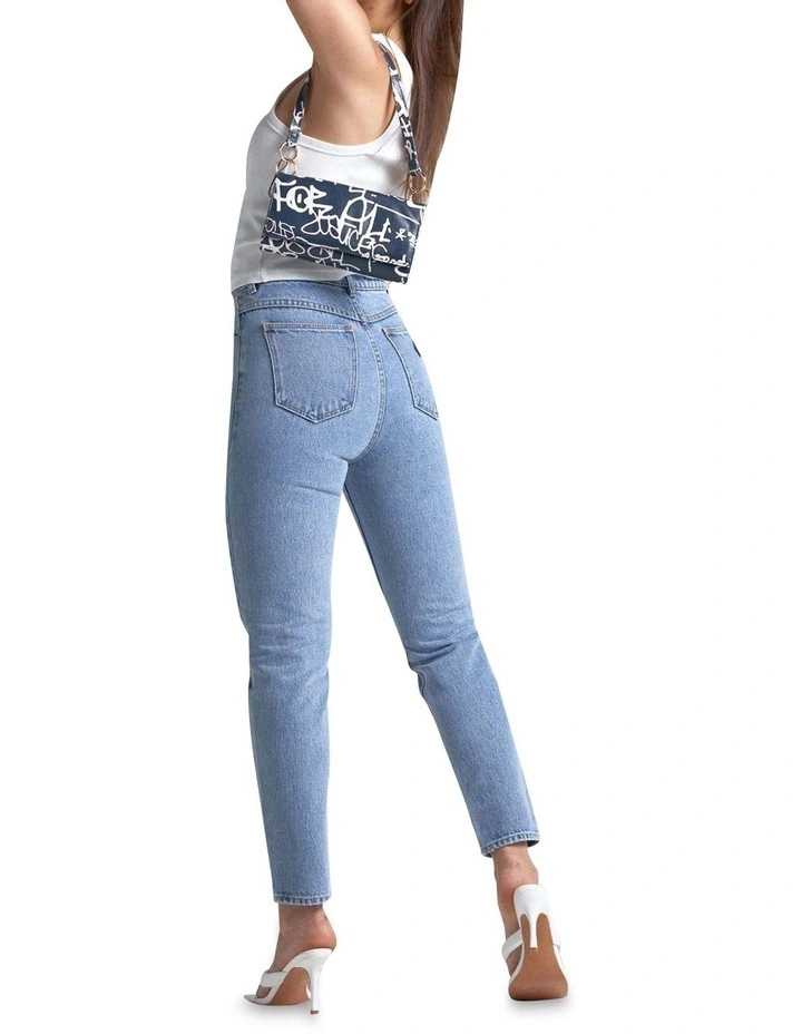 A 94 High Slim Jean Ariane Organic Blue image 5