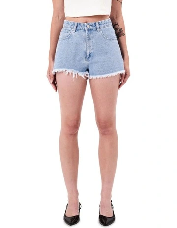 High Relaxed Short Kendall in Light Blue