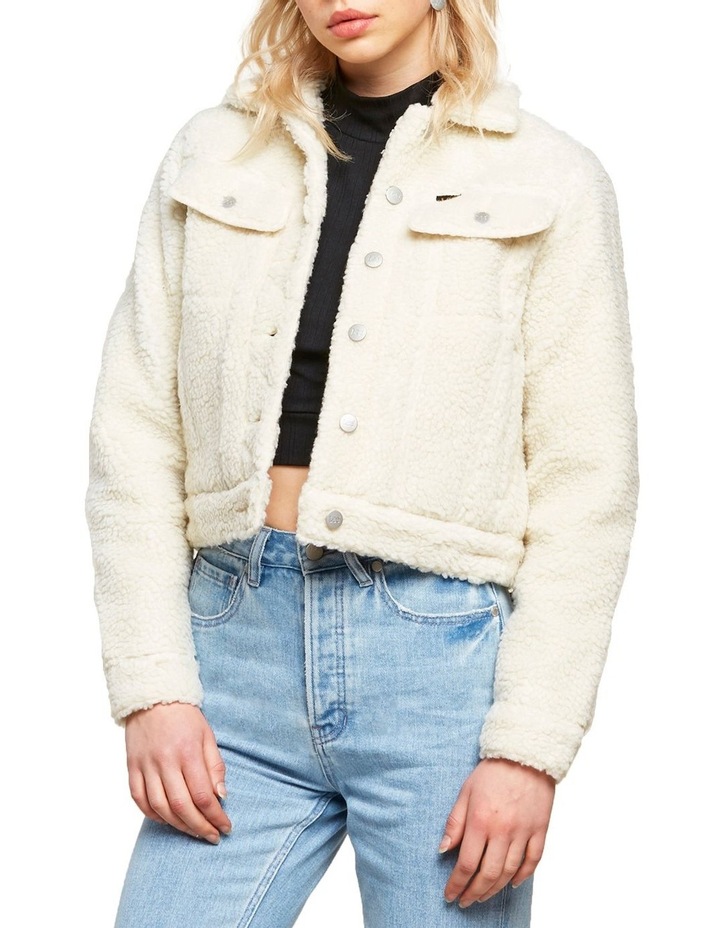Lee Sherpa Trucker Jacket Vintage White MYER