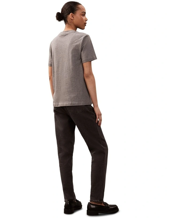 Hero Short Sleeve Classic Monologo Crew Neck Tee in Grey image 2