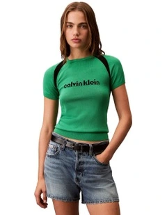 Liquid Shine Sculpt Top in Green