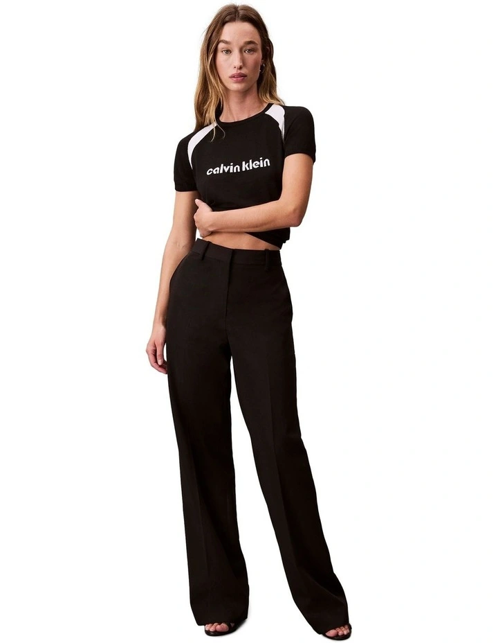 Liquid Shine Sculpt Top in Black image 5