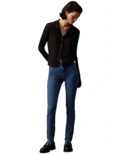 High Rise Skinny jean in Denim Medium