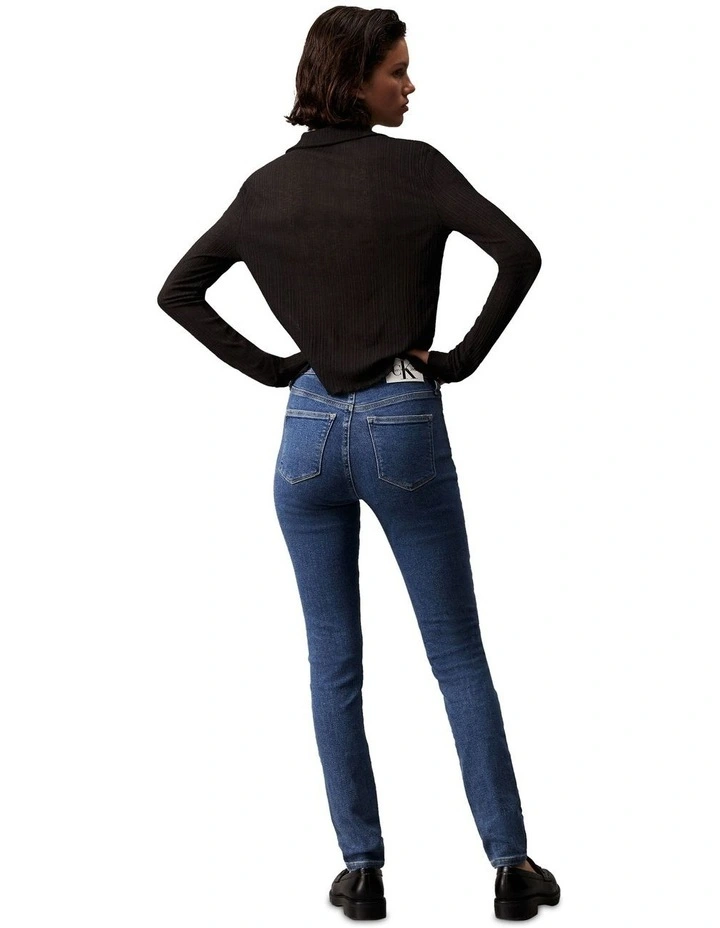 High Rise Skinny jean in Denim Medium image 2