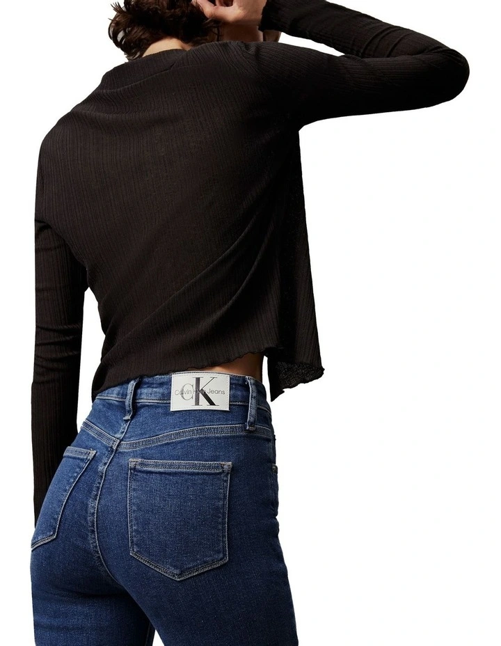 High Rise Skinny jean in Denim Medium image 3