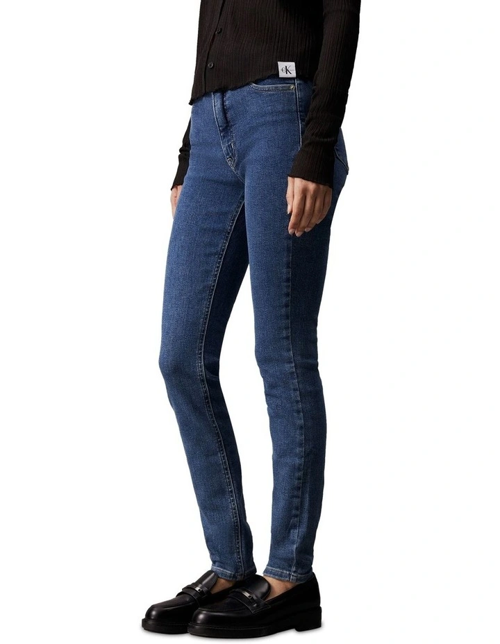 High Rise Skinny jean in Denim Medium image 4