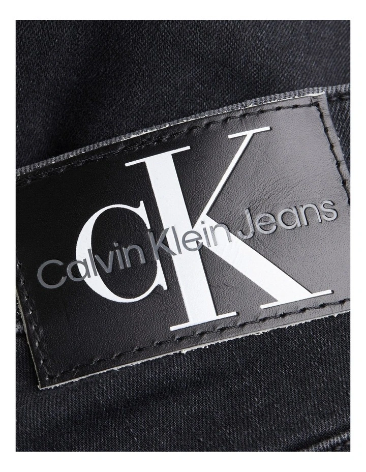 High Rise Skinny jeans in Denim Black image 5
