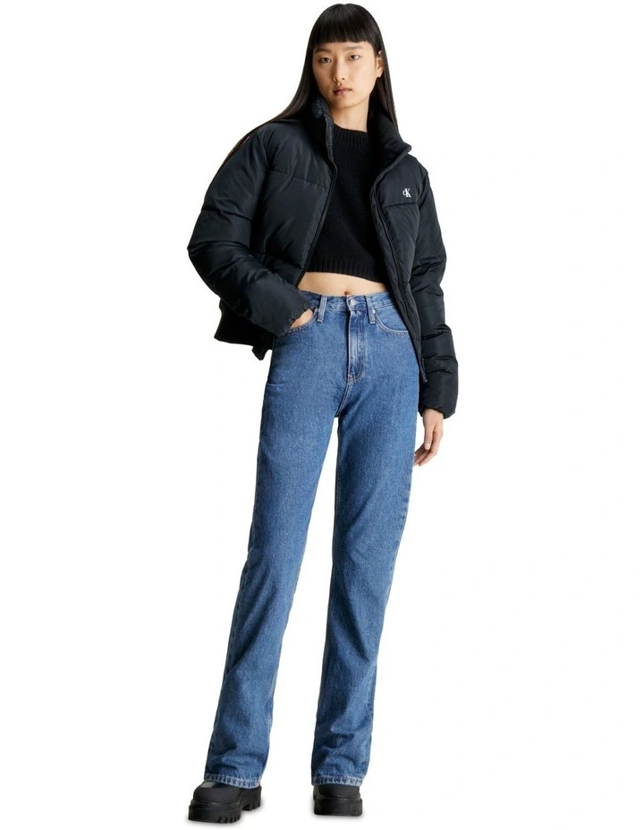 High Rise Straight in Denim Medium image 3