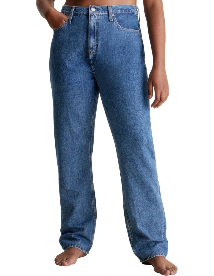 High Rise Straight in Denim Medium image 4