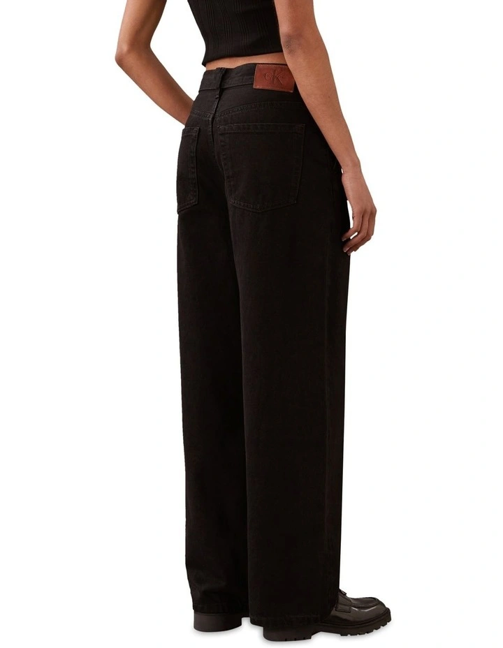 Trouser Barrel Pant in Soft Black image 2