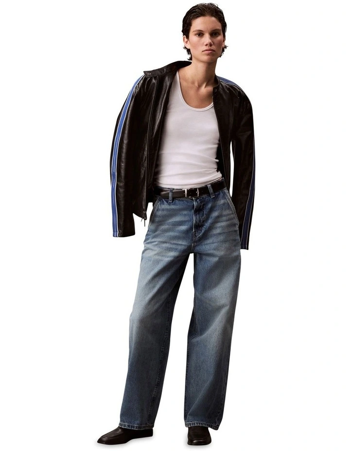 Trouser Barrel Jeans in Blue image 1
