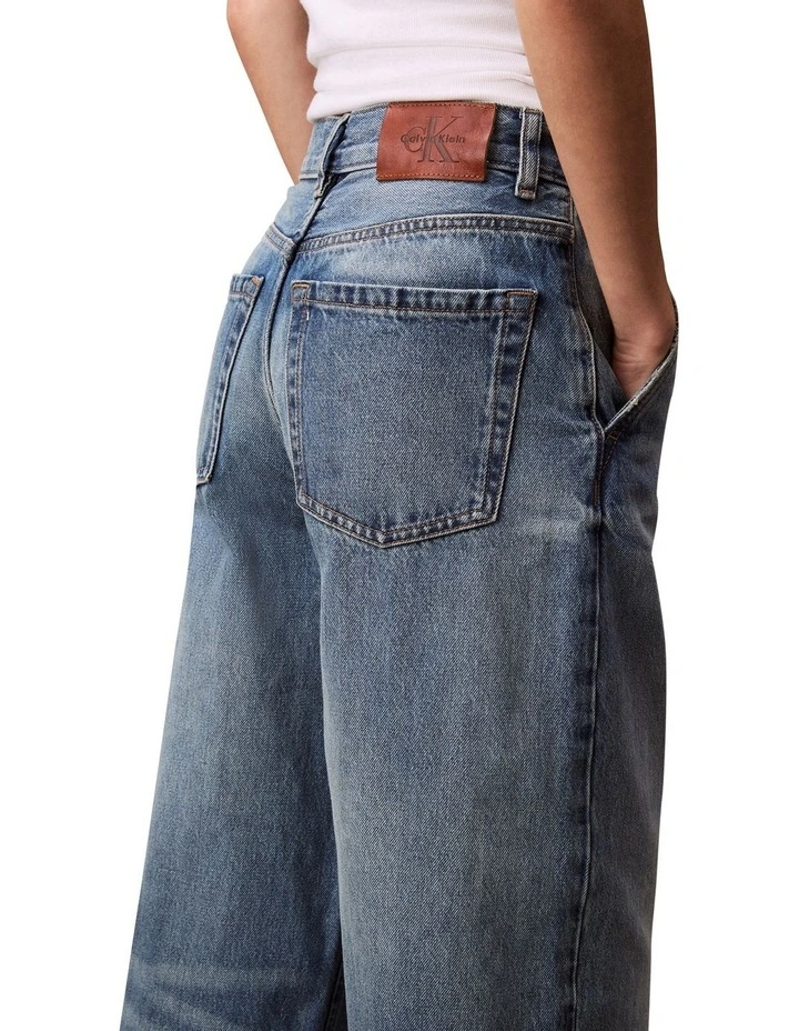 Trouser Barrel Jeans in Blue image 2