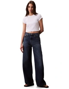 The Wide Leg Jeans in Tinted Horseshoe
