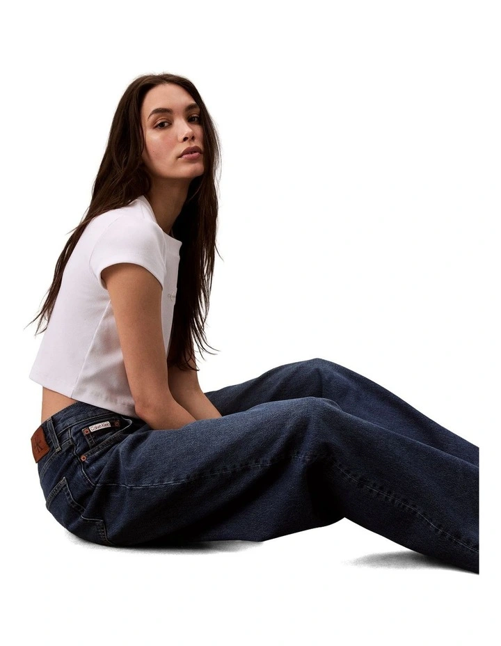 The Wide Leg Jeans in Tinted Horseshoe image 5