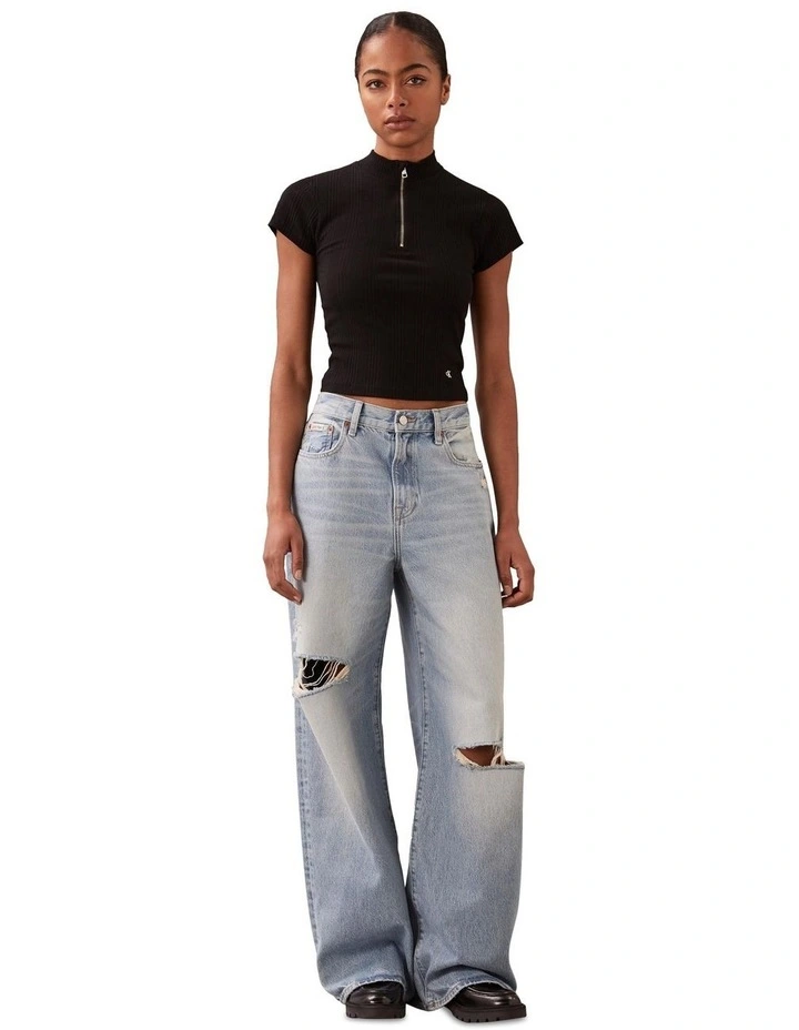 The Wide Leg Jeans in Light Mayfield image 1