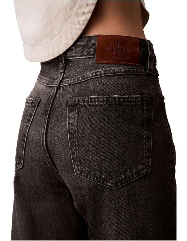 Signature 90's Straight Jean in Black image 4