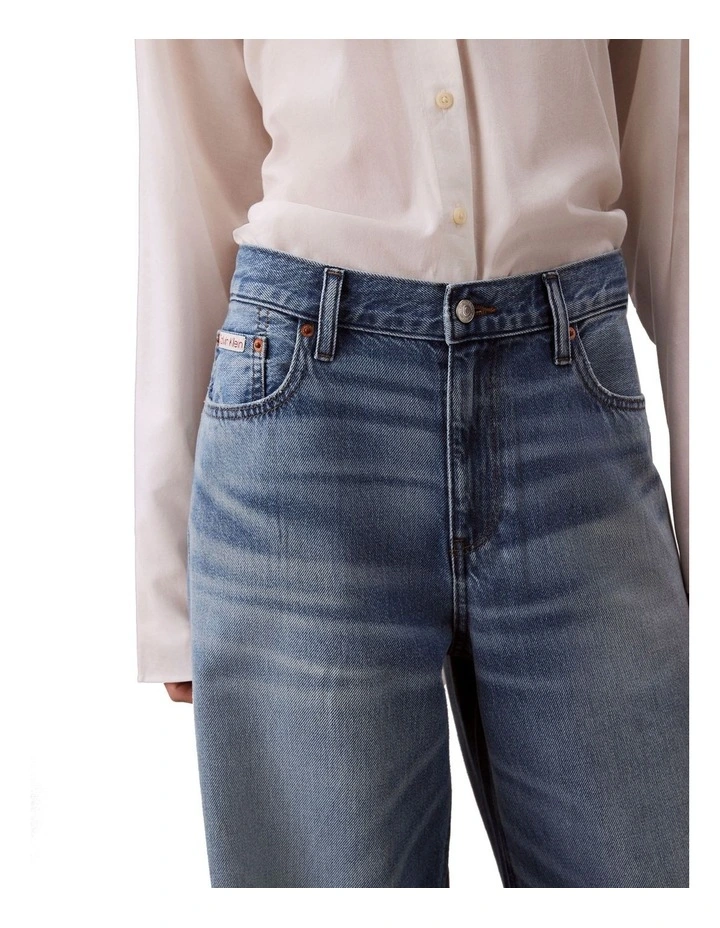 Low Rise Baggy Jeans in Grey image 3