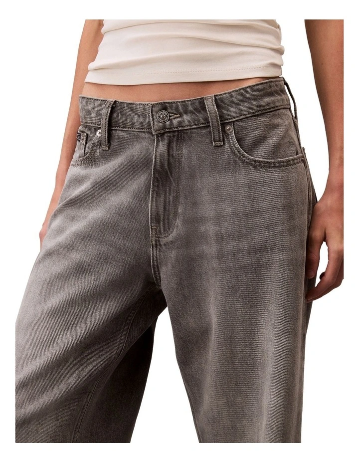 Low Rise Baggy Jeans in Grey image 4