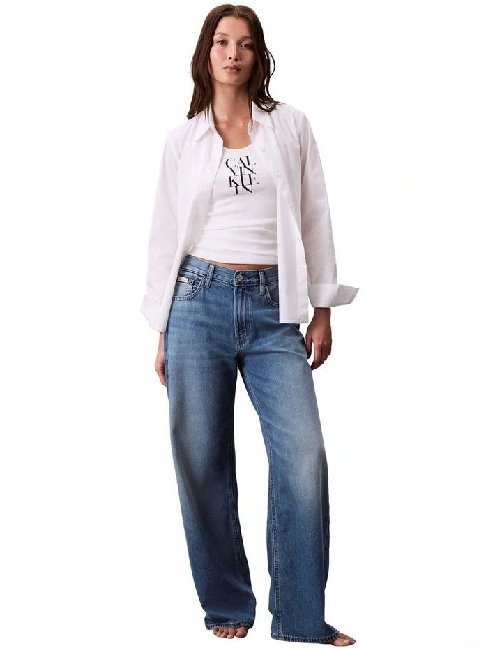 Low Rise Baggy Pant in Blue Stargaze image 1