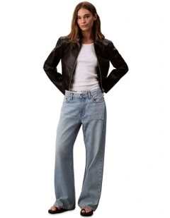 Low Rise Baggy Jeans in Blue