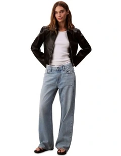 Low Rise Baggy Jeans in Blue