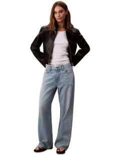Low Rise Baggy Jeans in Blue