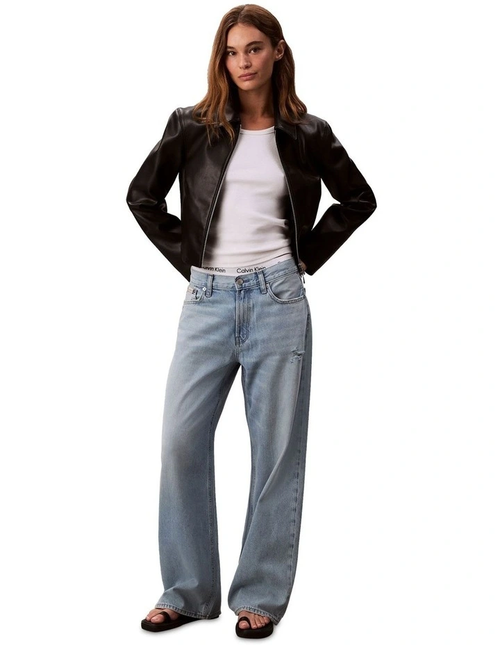 Low Rise Baggy Jeans in Blue image 1