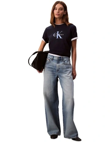 The Wide Leg Jeans in Rainy Blue