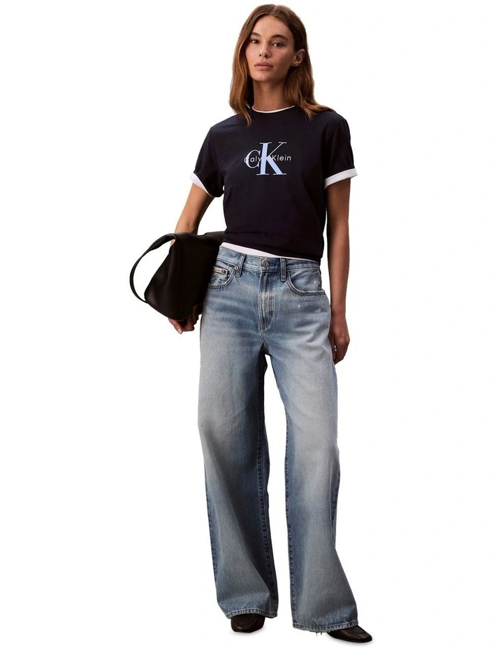 The Wide Leg Jeans in Rainy Blue image 1