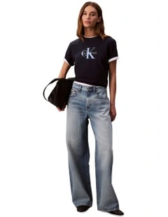 The Wide Leg Jeans in Rainy Blue