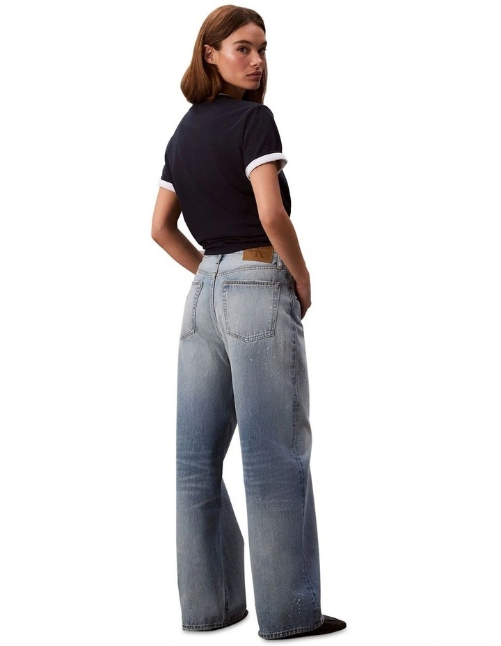 The Wide Leg Jeans in Rainy Blue image 2