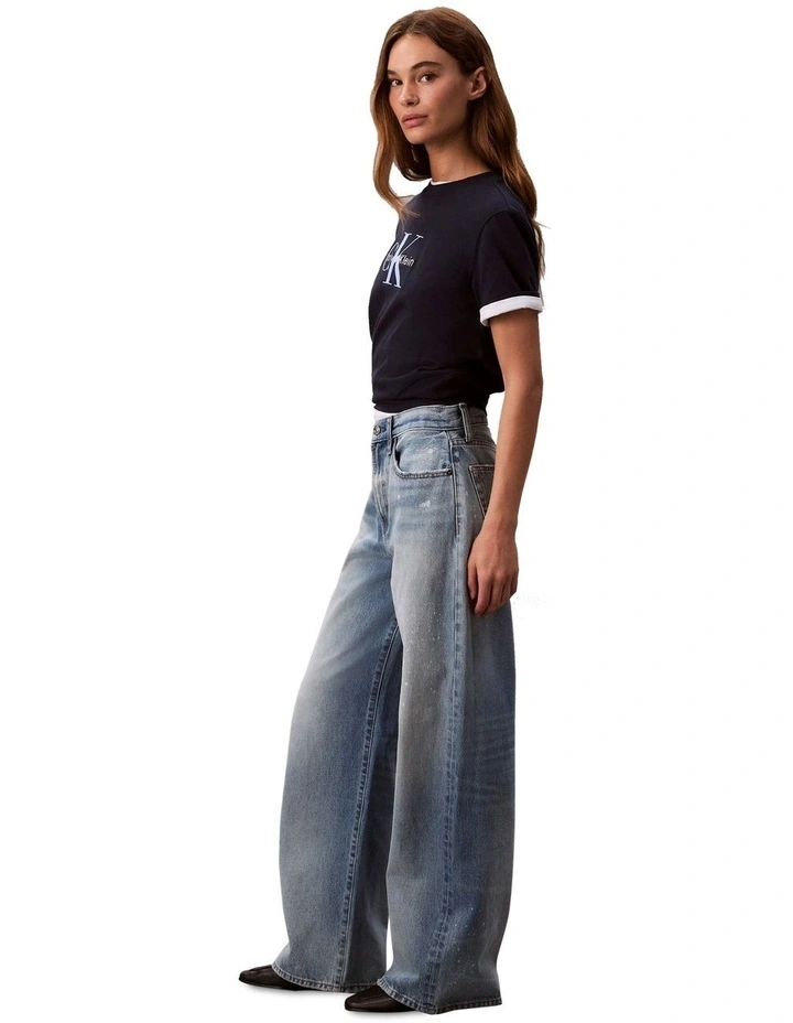 The Wide Leg Jeans in Rainy Blue image 3
