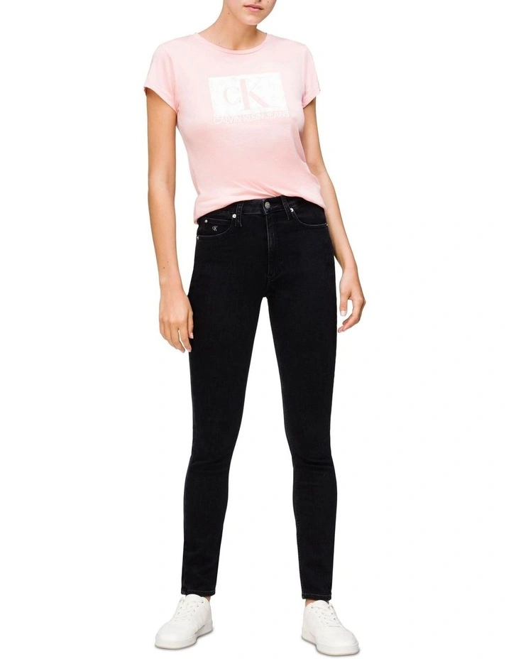 High Rise Skinny Jean Black image 1