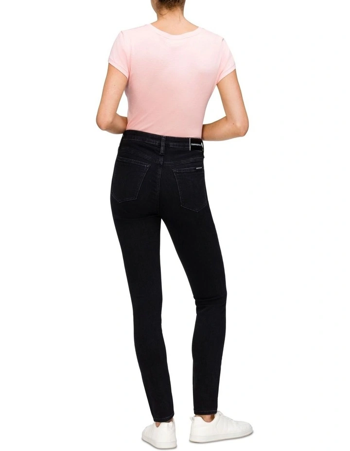High Rise Skinny Jean Black image 2