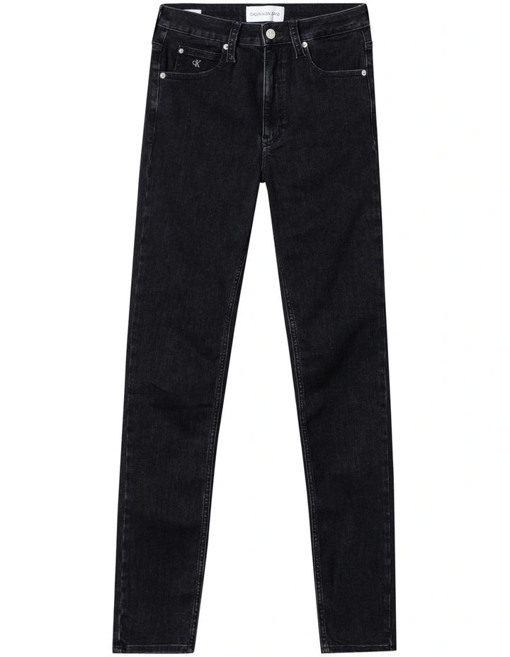 High Rise Skinny Jean Black image 4
