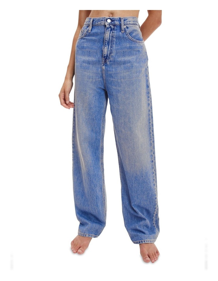High Rise Relaxed Jean Medium Blue