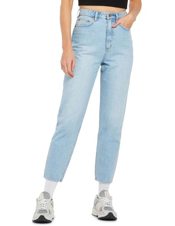 Lee High Mom Jeans Forbidden Fade Blue 