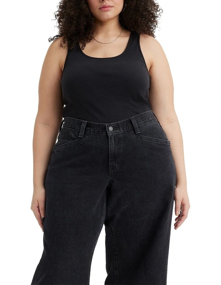 Classic Fit Tank Top in Caviar image 1