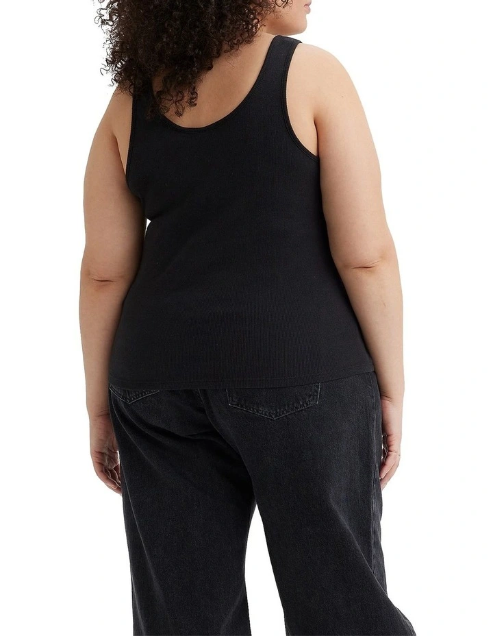 Classic Fit Tank Top in Caviar image 2