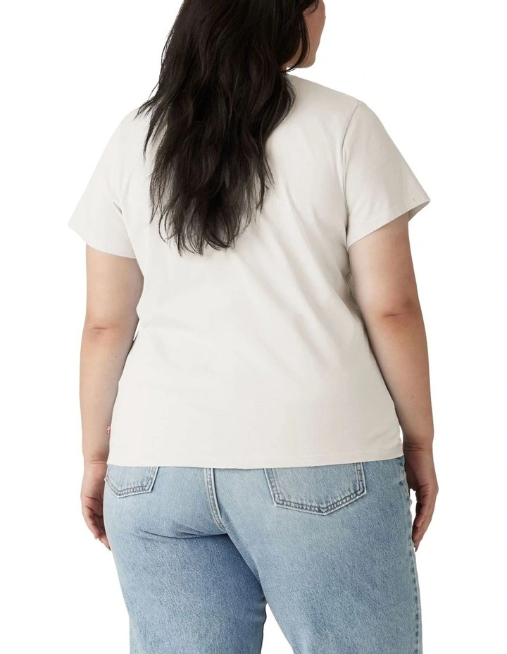 Perfect Logo T-shirt Plus Size in Sugar Swizzle image 2