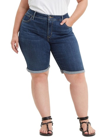 Levi's Curve PI Shaping Bermuda Shorts Dark Denim | MYER