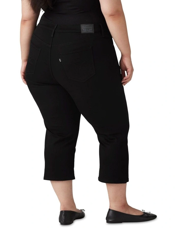 311 Shaping Skinny Capris in Black image 2