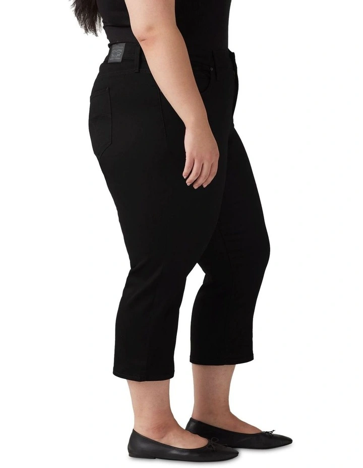 311 Shaping Skinny Capris in Black image 3