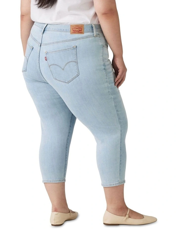 311 Shaping Skinny Capris in Blue image 2