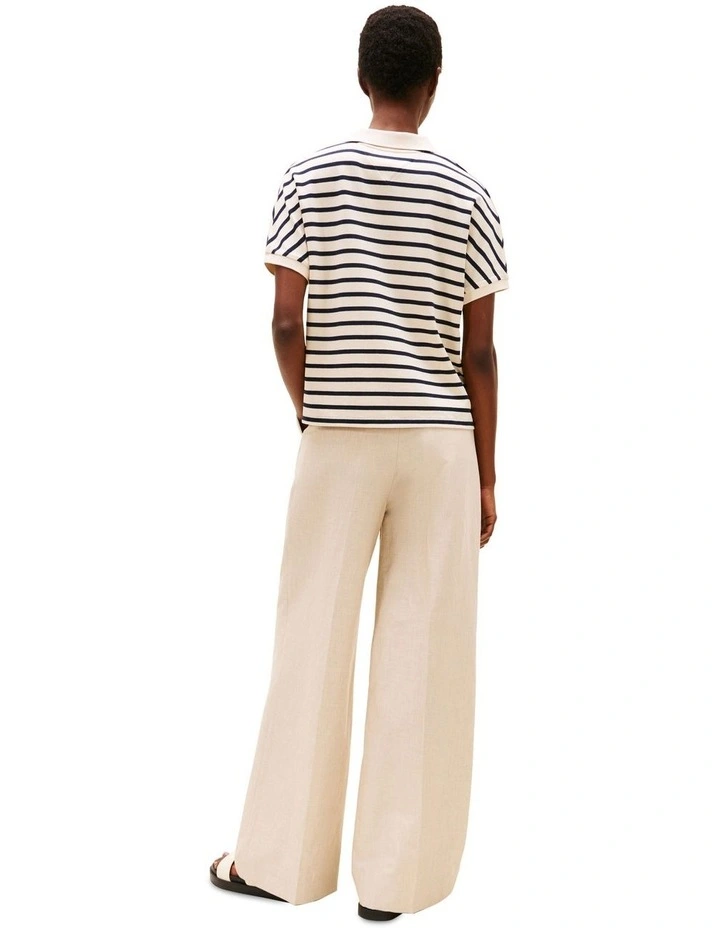 Relaxed Polo Shirt in White image 2
