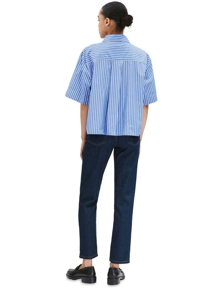 Boxy Short Shirt in Blue image 2